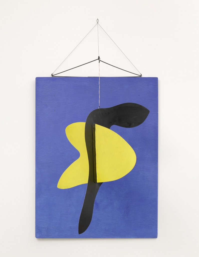 Alexander Calder (1898 - 1976) Blue Panel 1936 Plywood, sheet metal, wire, string and paint 1000 x 600 mm Calder Foundation, New York © 2015 Calder Foundation, New York DACS, London