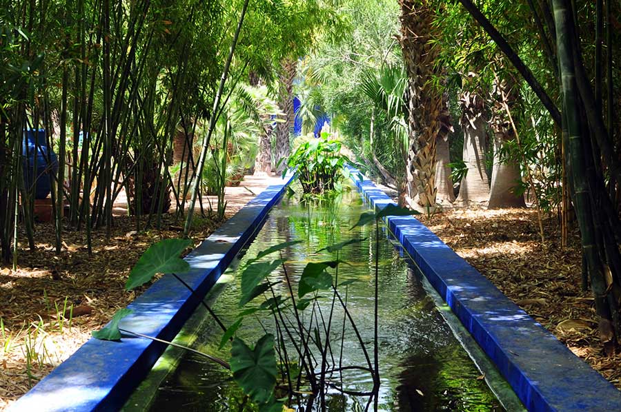 Jardin Majorelle - Marrakech - dettaglio di una fontana