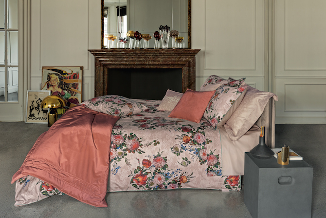 La Perla HOME Bouquet, preziosa stampa digitale su raso di puro cotone 300 tc