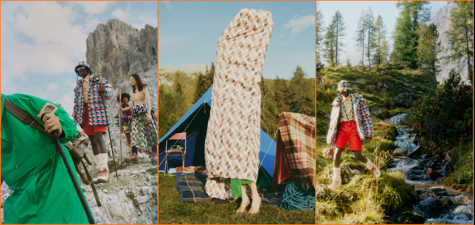 Gucci e The North Face stampe anni 70, colori pieni e tessuti ecofriendly