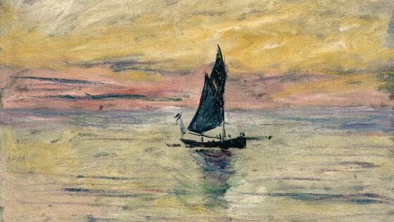 Claude Monet (1840 -1926) Barca a vela. Effetto sera, 1885 Olio su tela, 54x65 cm Parigi