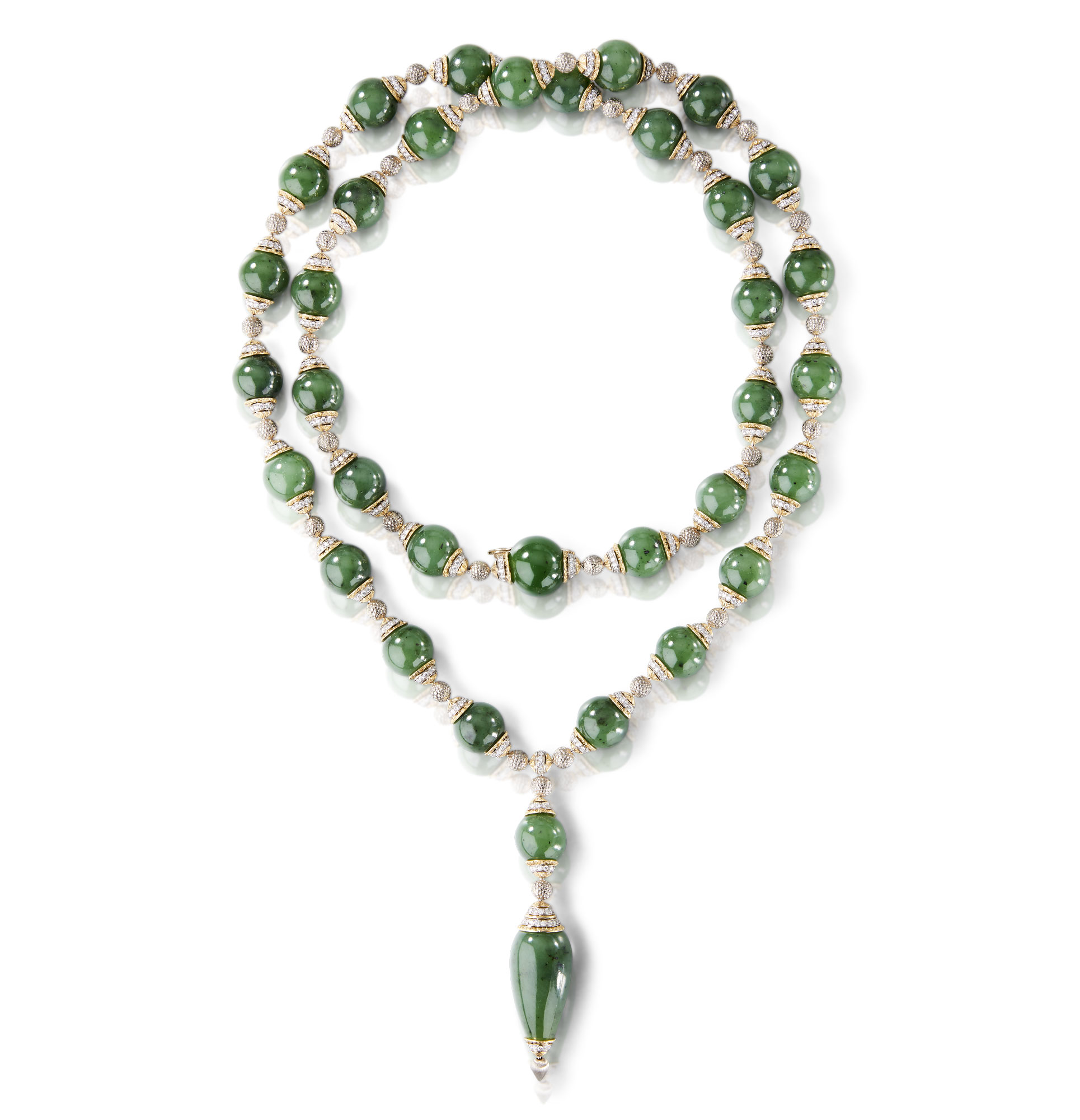 Alcune creazioni contemporanee della linea di collane ombelicali